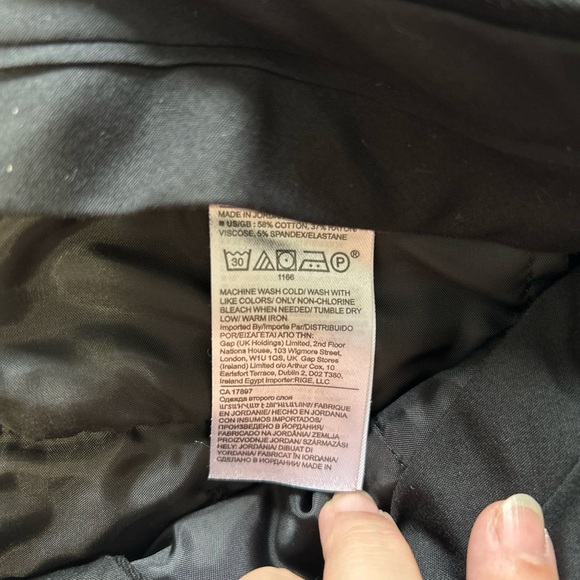 Banana Republic Logan Black Trouser Dress Pants - Picture 3 of 8